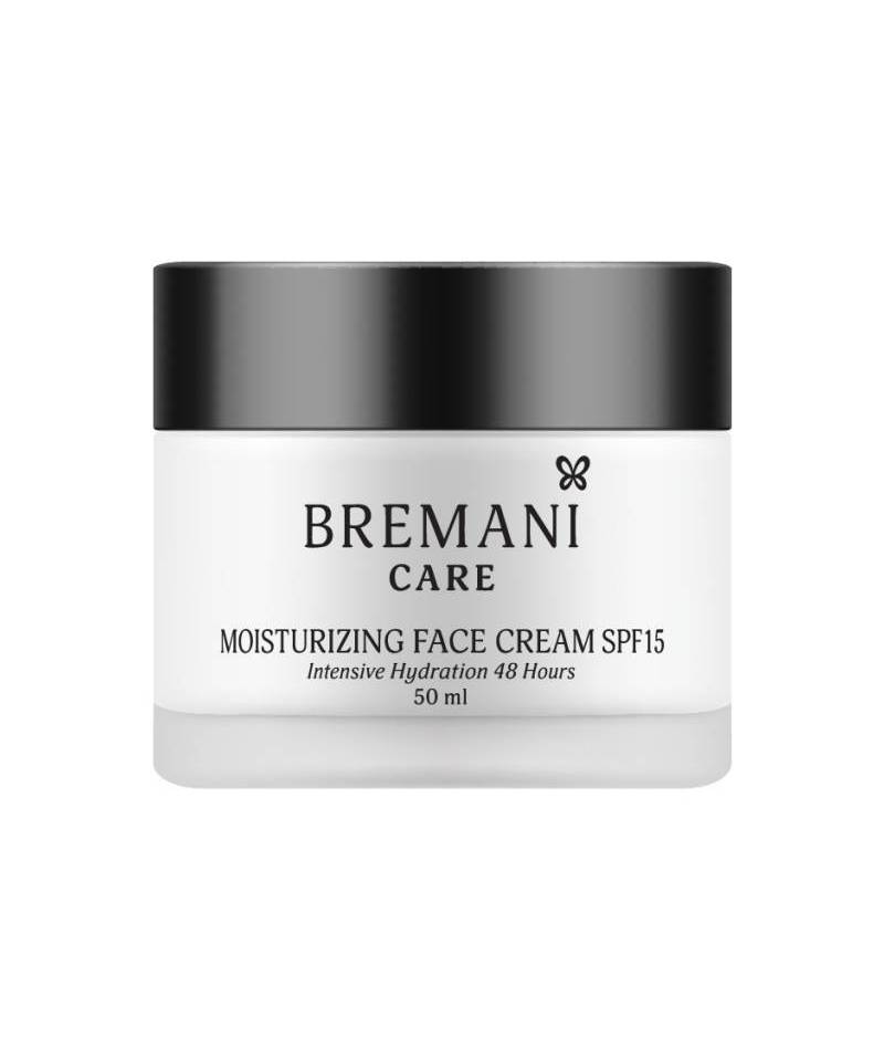 Увлажняющий крем для лица SPF15. Интенсивное увлажнение на 48 часов Bremani Care